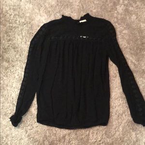 H&M black flowy top.